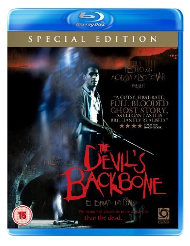 Blu-ray cover for "The Devil's Backbone" featuring a ghostly figure.