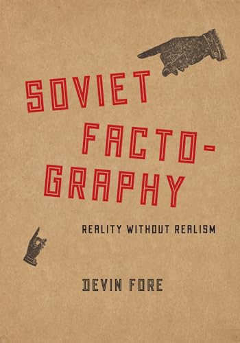 Book cover: "Soviet Factography" with a pointing hand illustration.