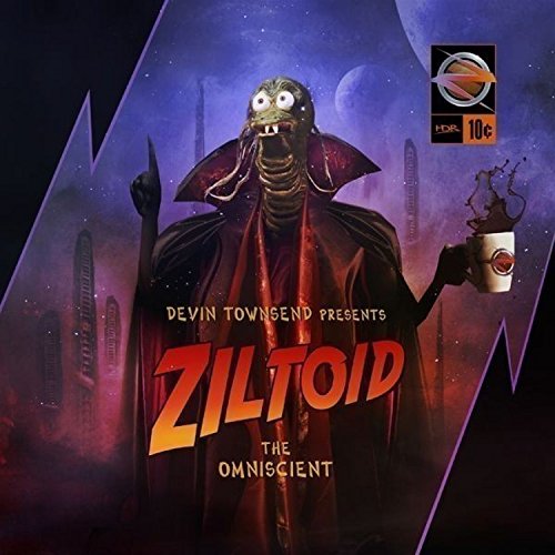 Album cover for Devin Townsend’s “Ziltoid The Omniscient” featuring an alien figure.