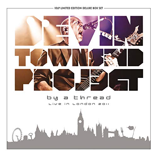 Devin Townsend Project album cover featuring a live performance and London skyline.