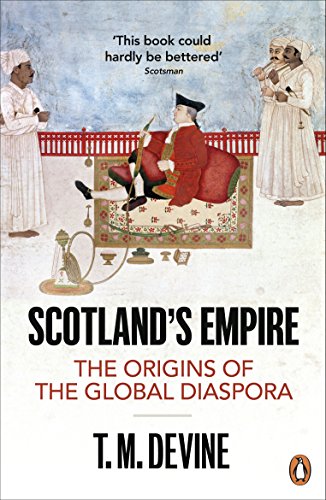 Book cover depicting historical figures in Scottish and Indian attire.