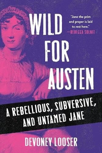 Book cover featuring a portrait of Jane Austen with bold, white text.
