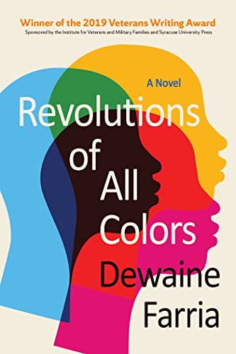 Book cover with overlapping, colorful silhouettes of human profiles.