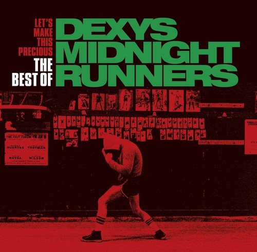 "Dexys Midnight Runners album cover featuring a man running, with green and red text."