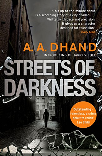 Book cover for Streets of Darkness by A.A. Dhand featuring a dark alleyway.