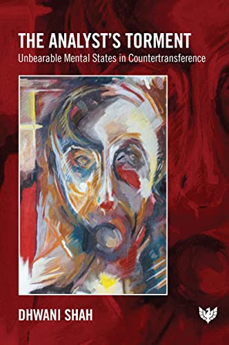 Book cover: abstract portrait in red and gold, titled "The Analyst’s Torment".