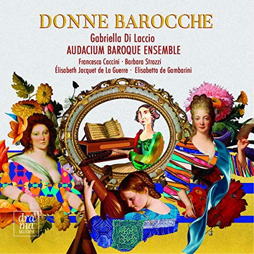 CD cover featuring Baroque portraits framed by colorful floral ornamentation.