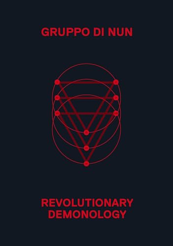 Book cover: dark background, red geometric design, and text “Revolutionary Demonology”.