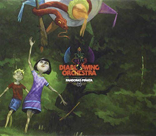 Album cover: children, a snake, and a piñata in a forest scene.