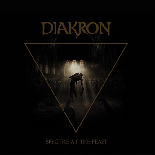 Dark album cover featuring a skeletal figure within a triangular frame.