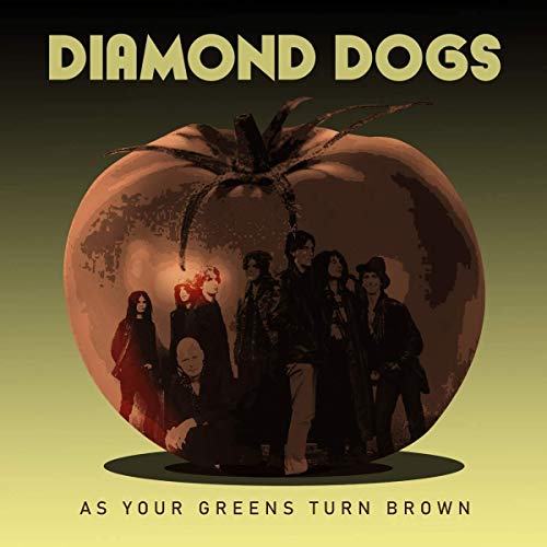"Album cover featuring a group of people inside a large apple."
