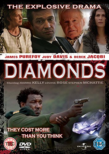 DVD cover for the film Diamonds featuring a montage of actors and a diamond.