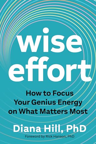 Book cover: "Wise Effort" by Diana Hill, with colorful circular design.