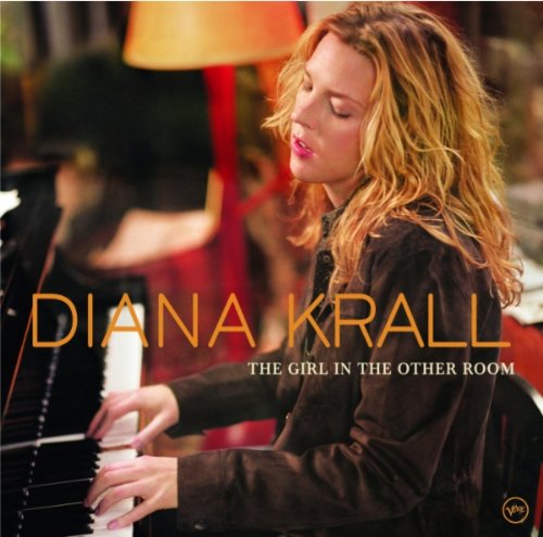 Diana Krall at a piano, album cover for "The Girl In The Other Room".