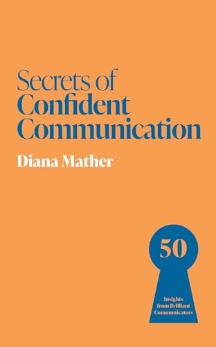Book cover: "Secrets of Confident Communication" with a blue keyhole graphic.