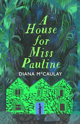 Book cover: green house with figure, illustrated foliage, dark background.