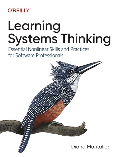 Book cover: "Learning Systems Thinking" with a kingfisher illustration.