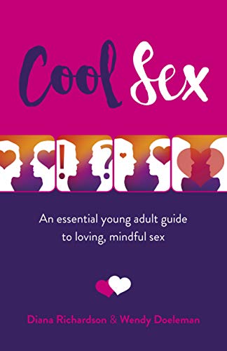 Book cover: “Cool Sex” with silhouettes of faces and hearts.