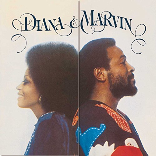 Vinyl album cover featuring Diana Ross and Marvin Gaye facing right against a white background.