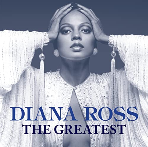 Diana Ross album cover, portrait of singer in beaded jacket.