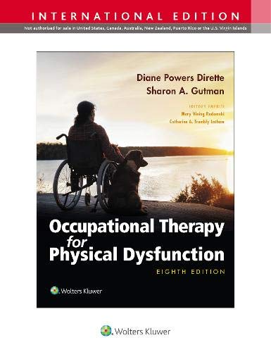 Book cover: "Occupational Therapy for Physical Dysfunction," eighth edition.