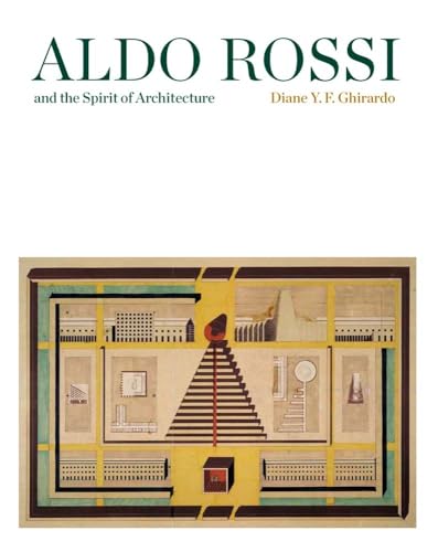 Book cover titled Aldo Rossi and the Spirit of Architecture featuring an architectural drawing.