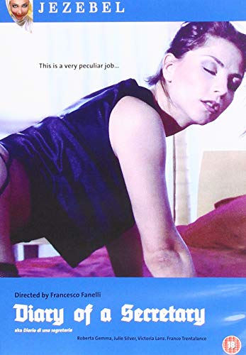DVD cover for "Diary of a Secretary" featuring a woman in a black dress.