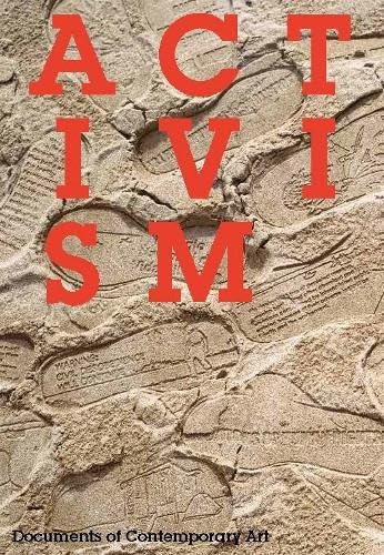 Book cover: "Activism" in red letters on a textured, earthy background.
