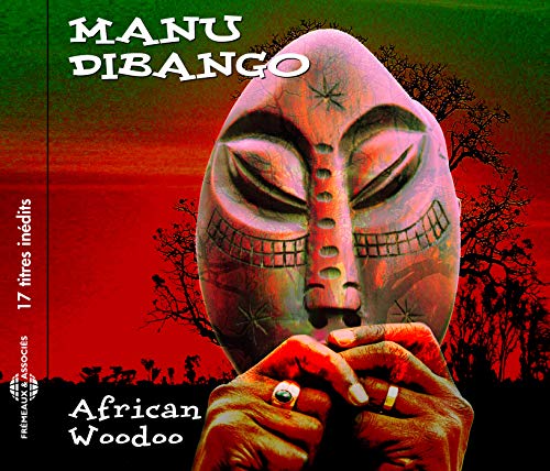 CD cover featuring a carved African mask and hands against a red sunset.