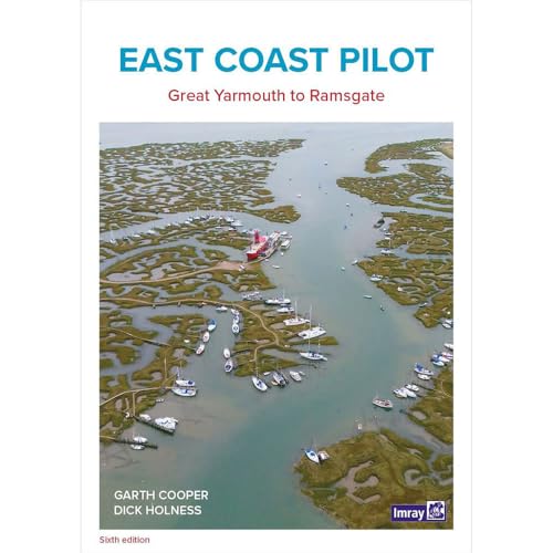 Book cover showing an aerial view of boats moored in a winding coastal waterway.