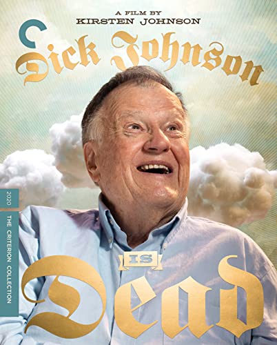 Blu-ray cover for “Dick Johnson Is Dead” featuring an older man smiling.