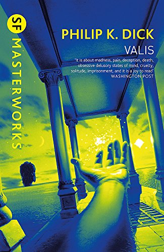 Book cover for Valis by Philip K. Dick featuring a hand reaching toward light.