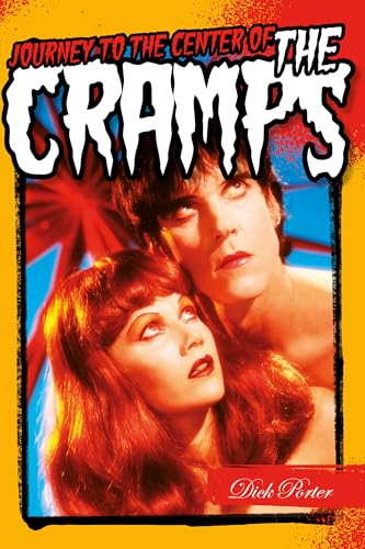 Book cover featuring Lux Interior and Poison Ivy against a yellow and blue background.