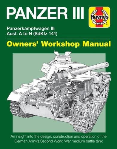 Haynes manual cover featuring a cutaway illustration of a Panzer III tank.