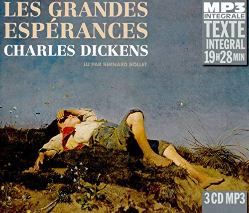 CD cover: boy lying in grass, text in French, "Great Expectations.
