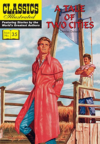“A Tale of Two Cities” Classics Illustrated comic book cover.