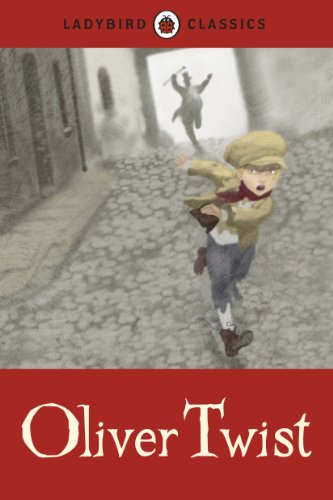 Ladybird Classics cover for "Oliver Twist" depicting a boy running from a figure.