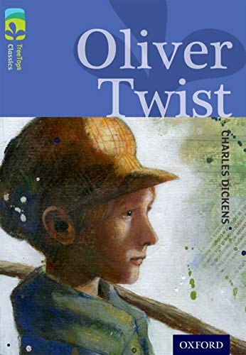 Book cover of “Oliver Twist” featuring a painted portrait of a boy.