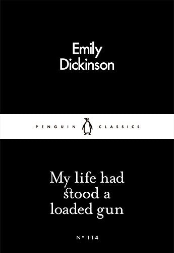 Black book cover with white text, featuring Emily Dickinson's name and Penguin Classics logo.