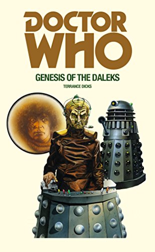 Book cover featuring the Doctor, a Dalek, and a portrait in a bubble.