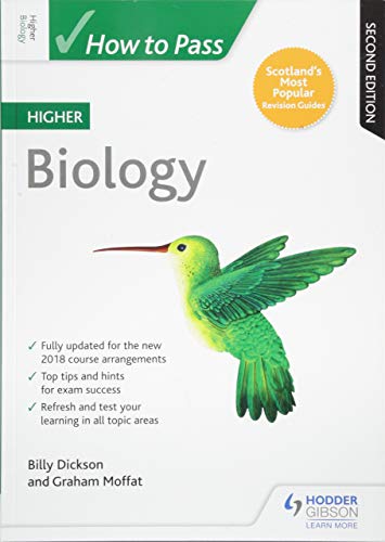 Biology textbook cover with a hummingbird, titled “How to Pass Higher Biology.”