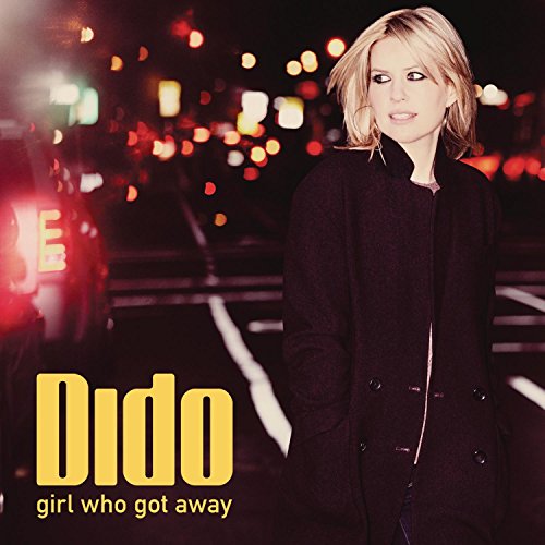 Dido album cover featuring a blonde woman in a black coat, city lights.