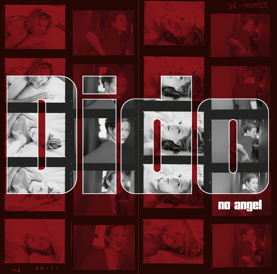 Album cover for Dido’s “No Angel” featuring repeated portrait images.