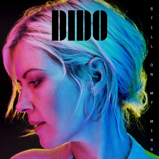 "Dido album cover: woman's profile in neon colors, with 'Dido' and text on black background."