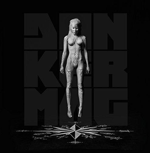"Black album cover with a white woman and 'SIN MAG' text."