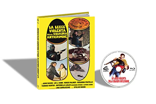 Yellow Blu-ray case with action scenes and a disc beside it.