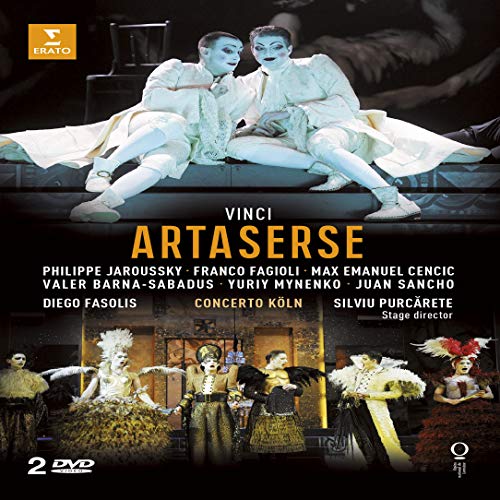 DVD cover for "Vinci: Artaserse" opera, featuring performers in costume.