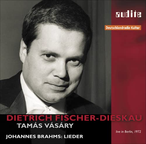 CD cover featuring a black and white portrait of Dietrich Fischer-Dieskau with red accents.