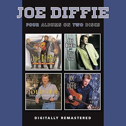 Joe Diffie CD cover featuring four album artworks and digitally remastered text.