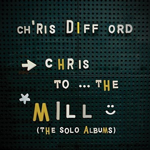 "Black album cover with white and yellow text, featuring Chris Difford's name and album title."